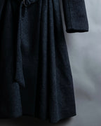"RUIRUE BOUTIQUE" Shawl collar flare silhouette coat