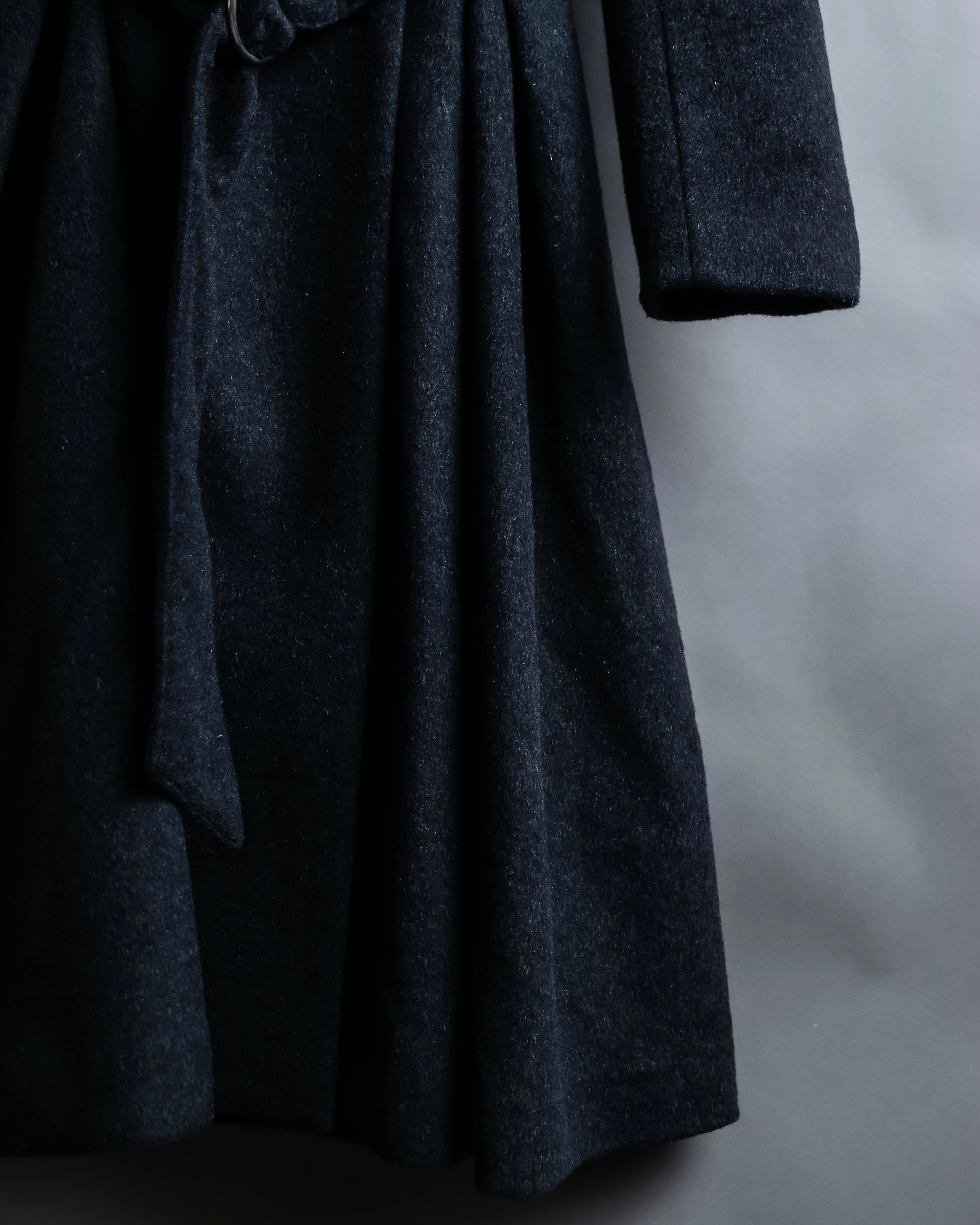 "RUIRUE BOUTIQUE" Shawl collar flare silhouette coat
