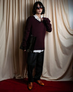 "COMME des GARCONS HOMME PLUS" Beautiful glossy cupra white necktie