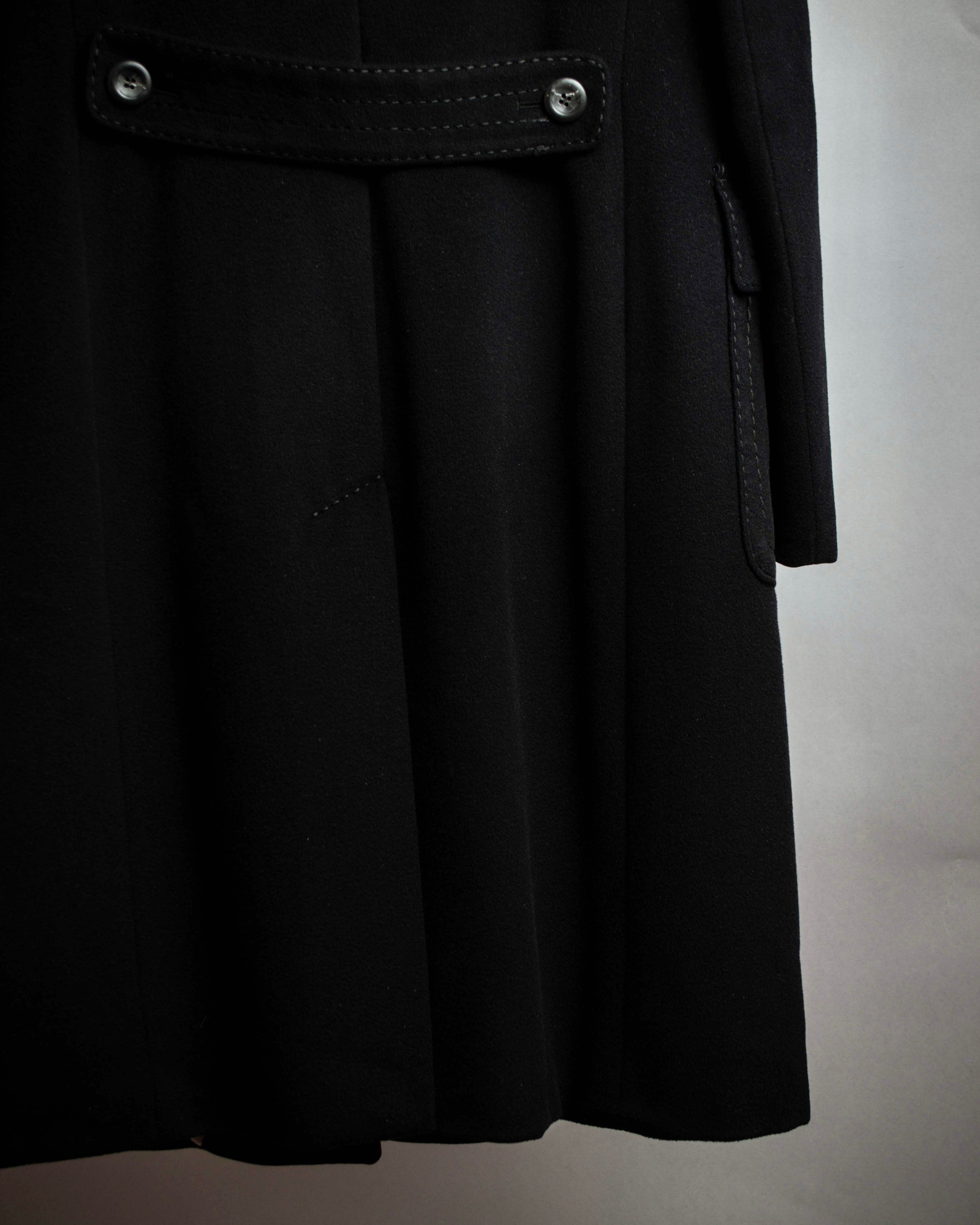 "Max Mara" Stitch design draping chester coat