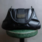 "GUCCI" Horizontal shape metal fittings design leather one shoulder bag