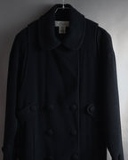 "Karl Lagerfeld" 80's-90's Round collar curvaceous coat