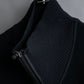 "EMPORIO ARMANI"  Piping design double zipper driver's knit