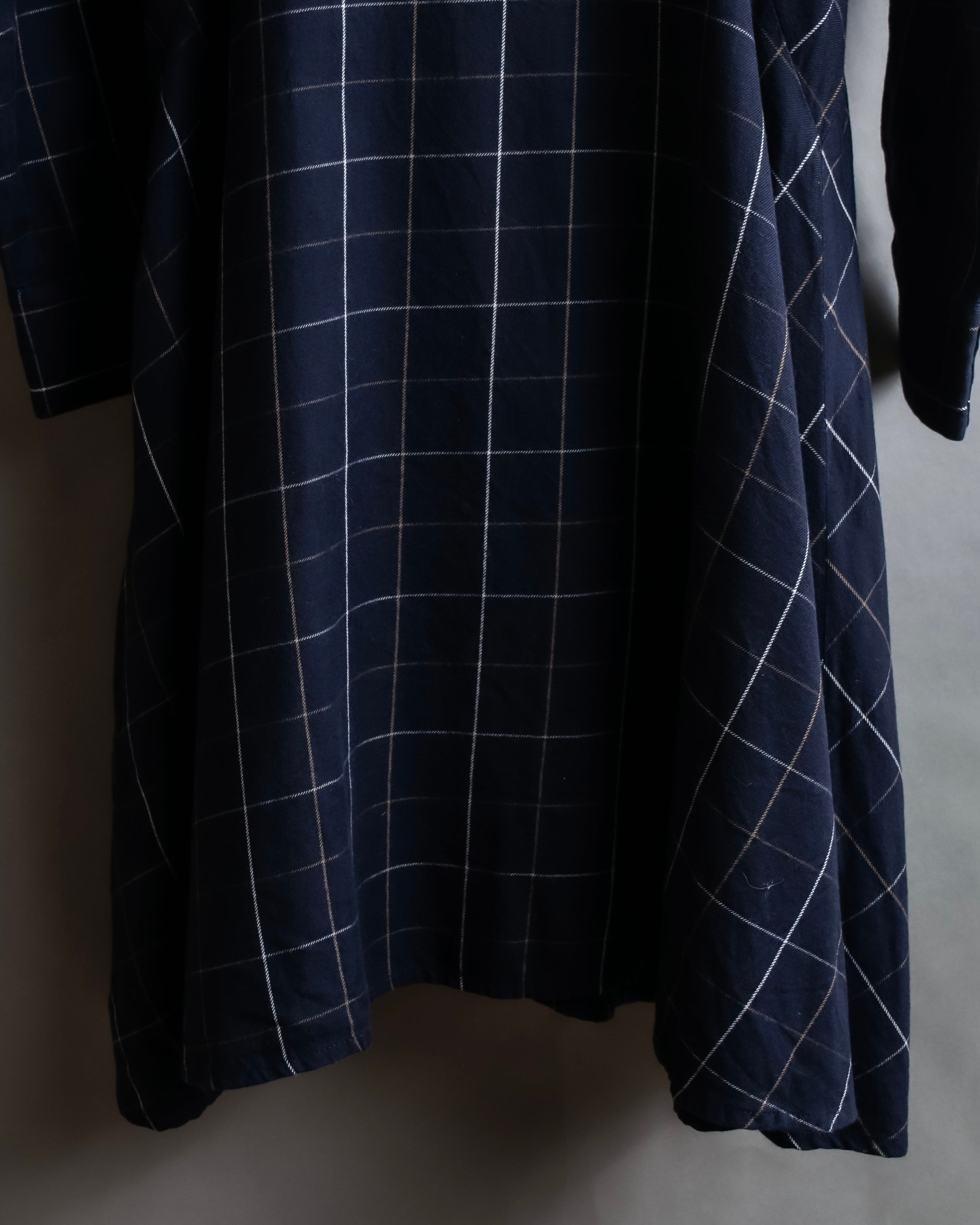 "Vivienne Westwood RED LABEL"
Windowpane print long shirt dress