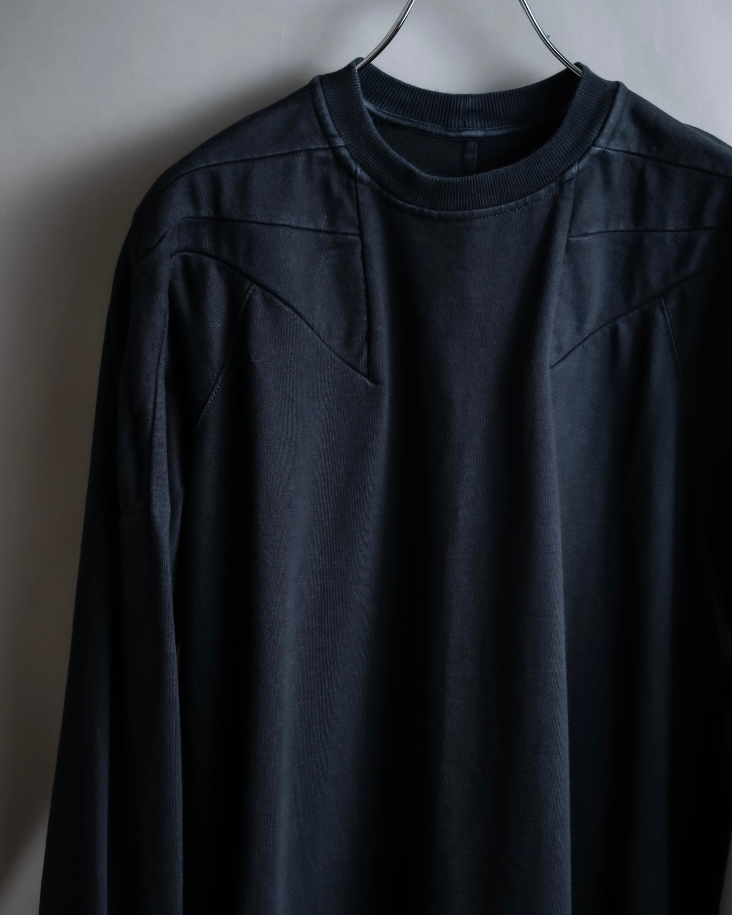 "Rick Owens" 21SS shoulder cutting designed sweatshirt