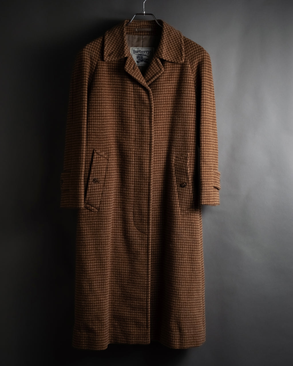 "Burberrys" 80’s-90’s Belted tweed check coat