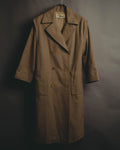 "Chloé" 70's-80's Wide-lapel double-breasted long coat