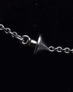 "GUCCI" Heart motif silver necklace