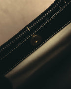 -SPECIAL- “Salvatore Ferragamo” 90’s-00’s Woven leather half moon handle bag