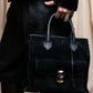 "BALENCIAGA" Padlock all afternoon velour 2way bag