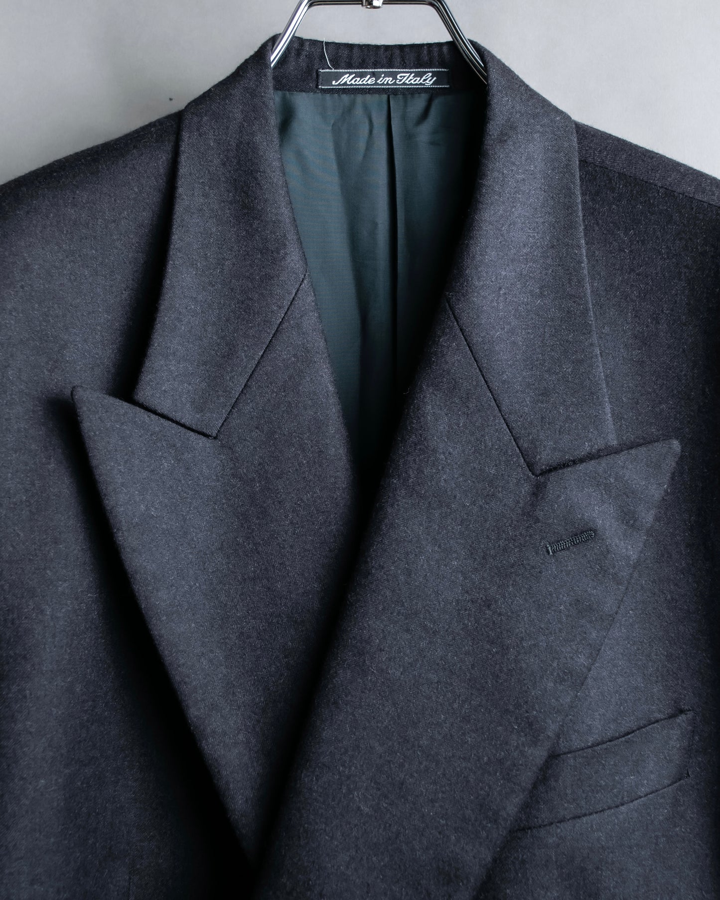 "GIORGIO ARMANI" Oversized peak lapel double breasted tailored jacket