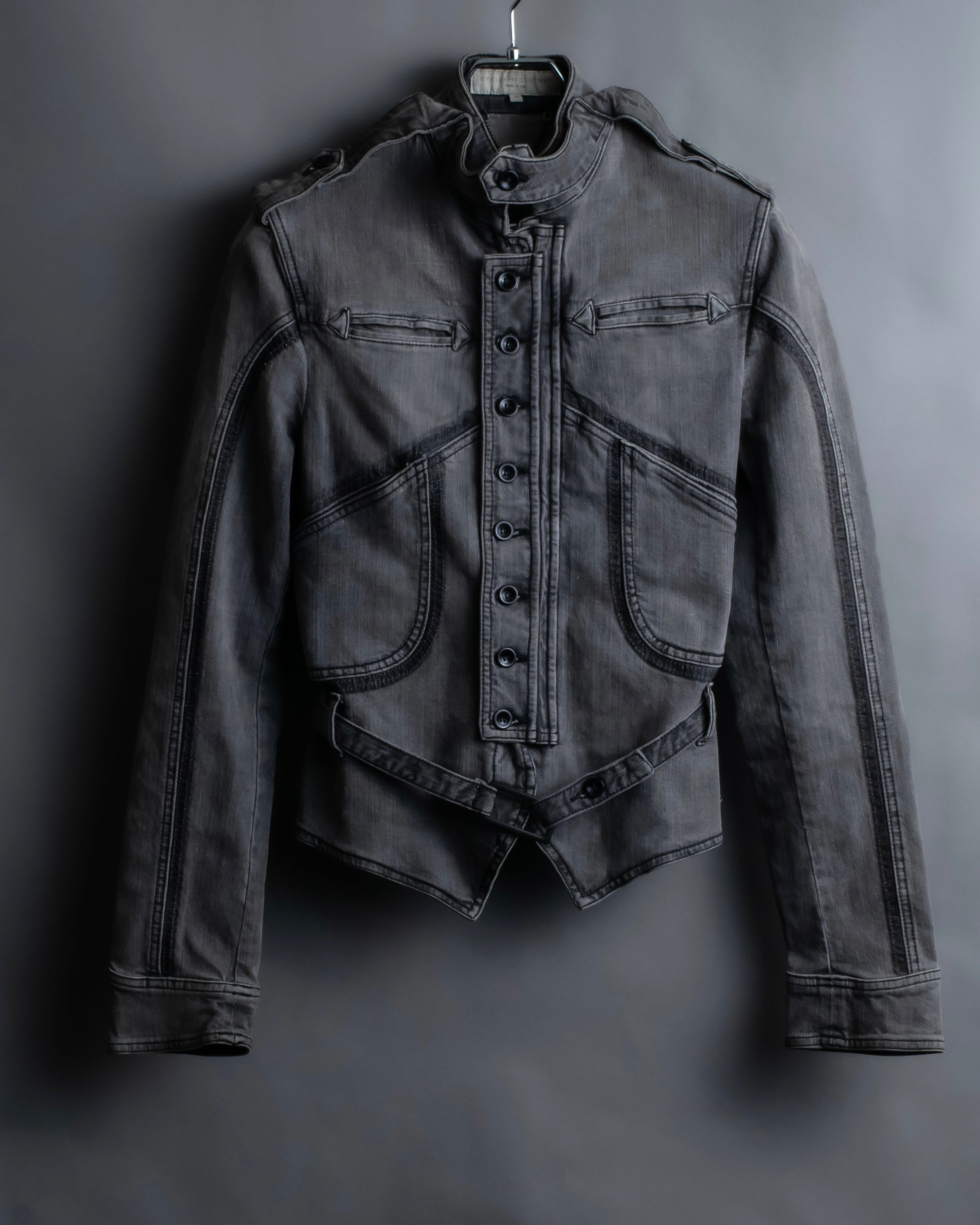 "STELLA McCARTNEY" Multi detail belted denim jacket