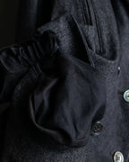 "tricot COMME des GARCONS" 
Double-breasted reversible fur tailored coat