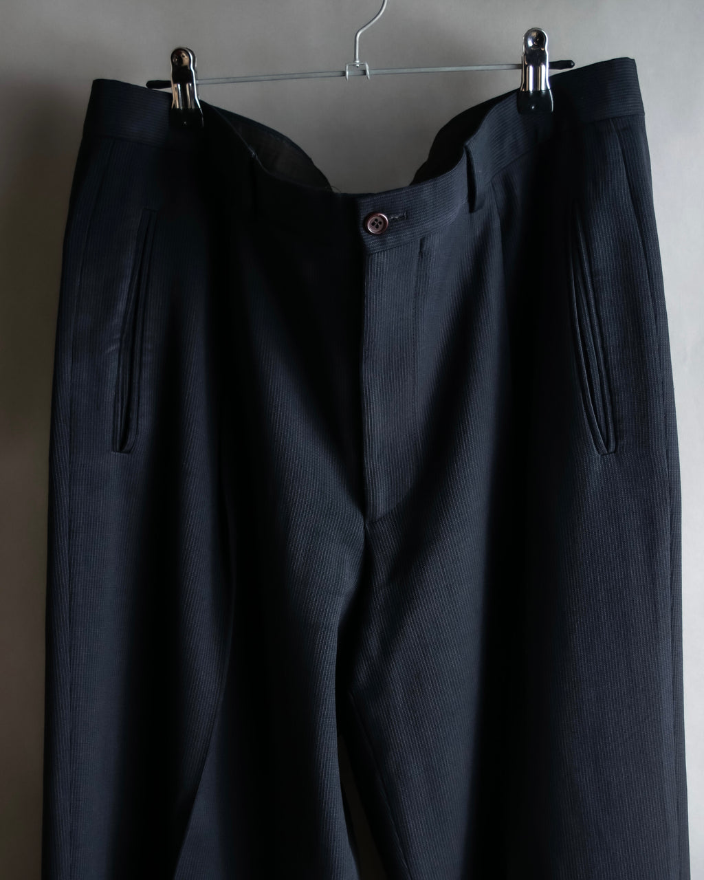"GIORGIO ARMANI" Beautiful drape navy wool set up