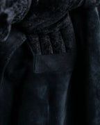 "GUCCI" Stitch design suede tailored jacket