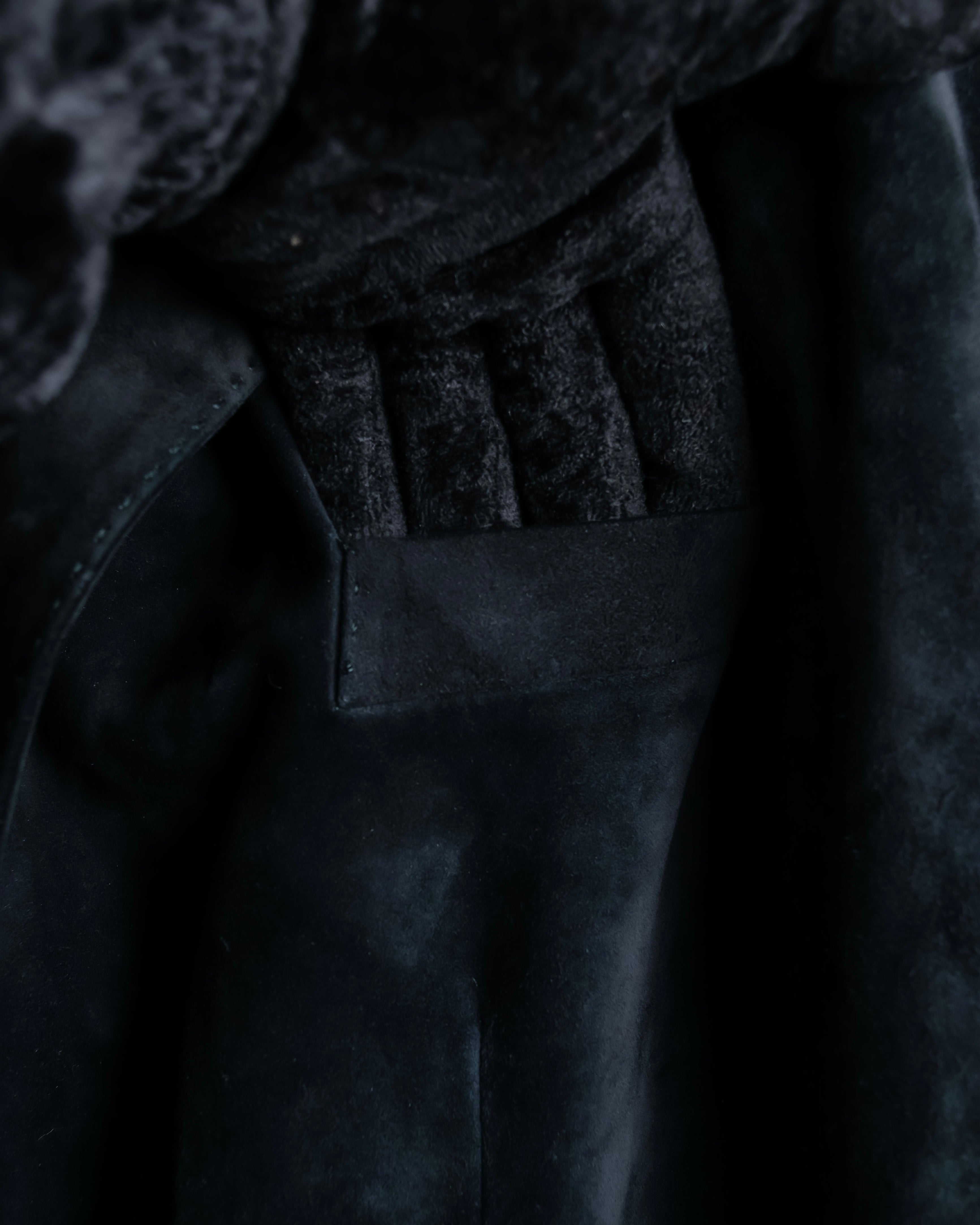 "GUCCI" Stitch design suede tailored jacket