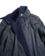 Chloe/ Beautiful A-Line Silhouette Trench Coat Navy