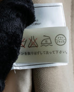 "CHANEL" Large lapel double breasted straight line coat