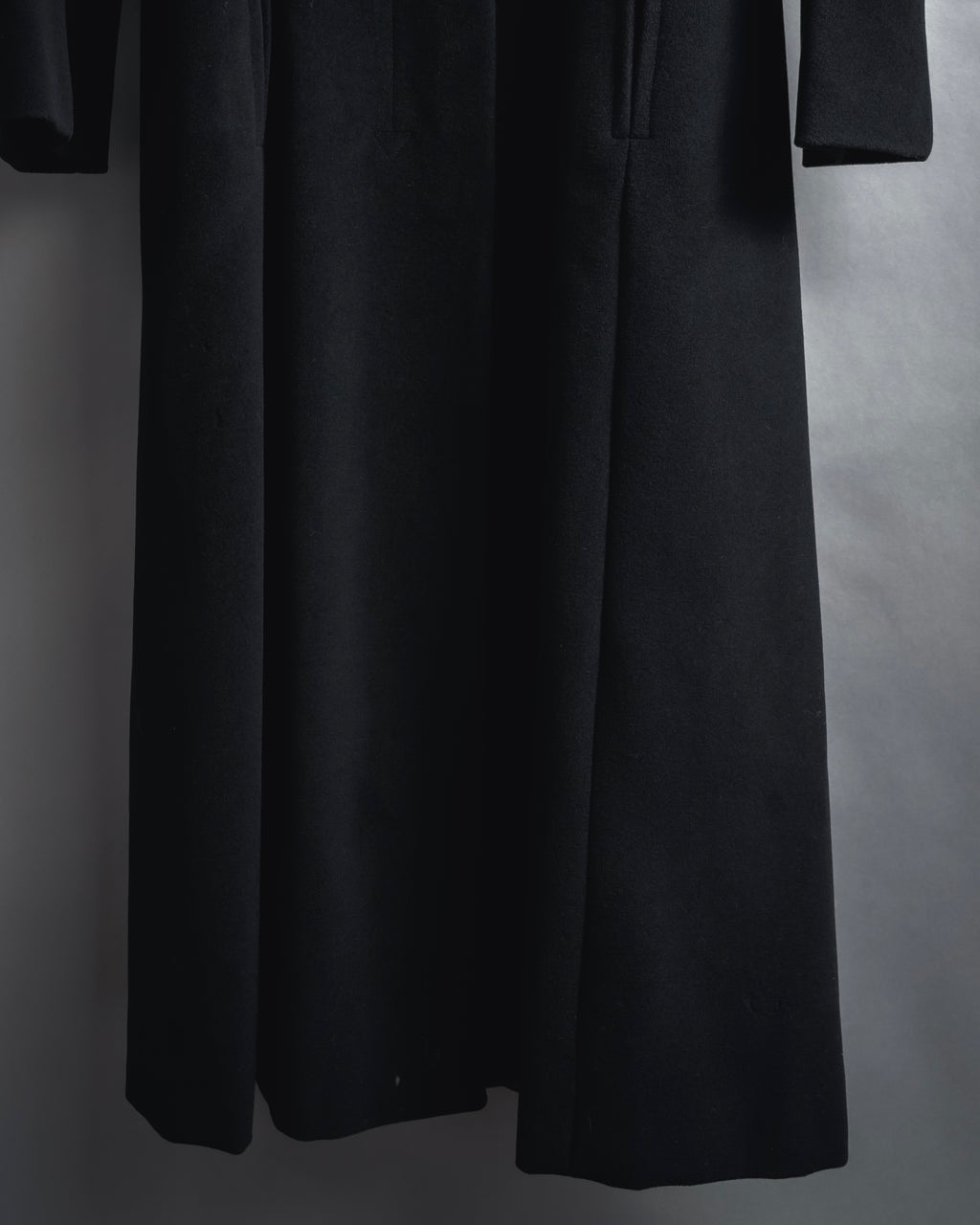 "Max Mara" 90’s-00’s Stand collar belted coat