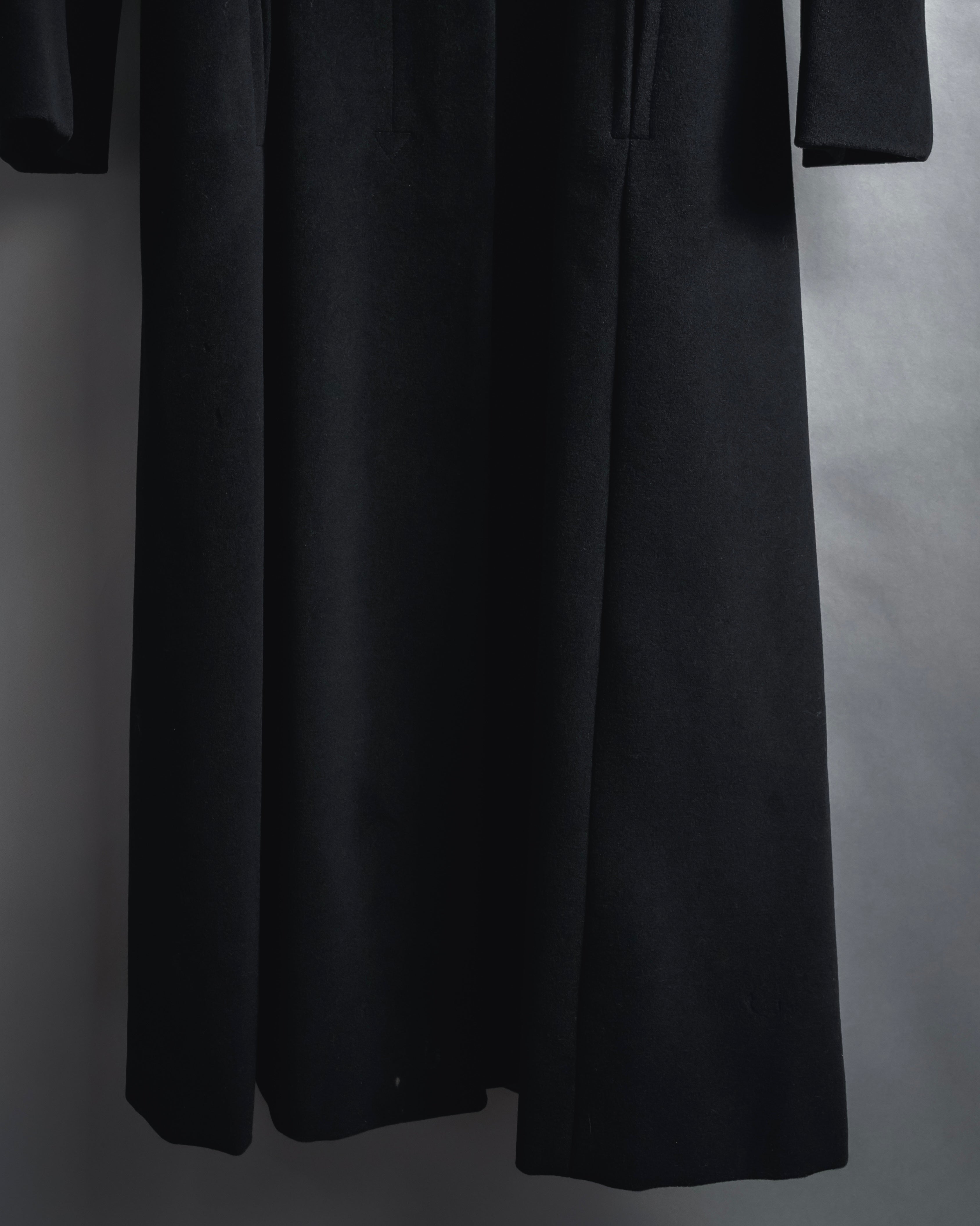 "Max Mara" 90’s-00’s Stand collar belted coat