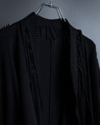 "ISSEY MIYAKE" 01AWRough knit fringe design cardigan