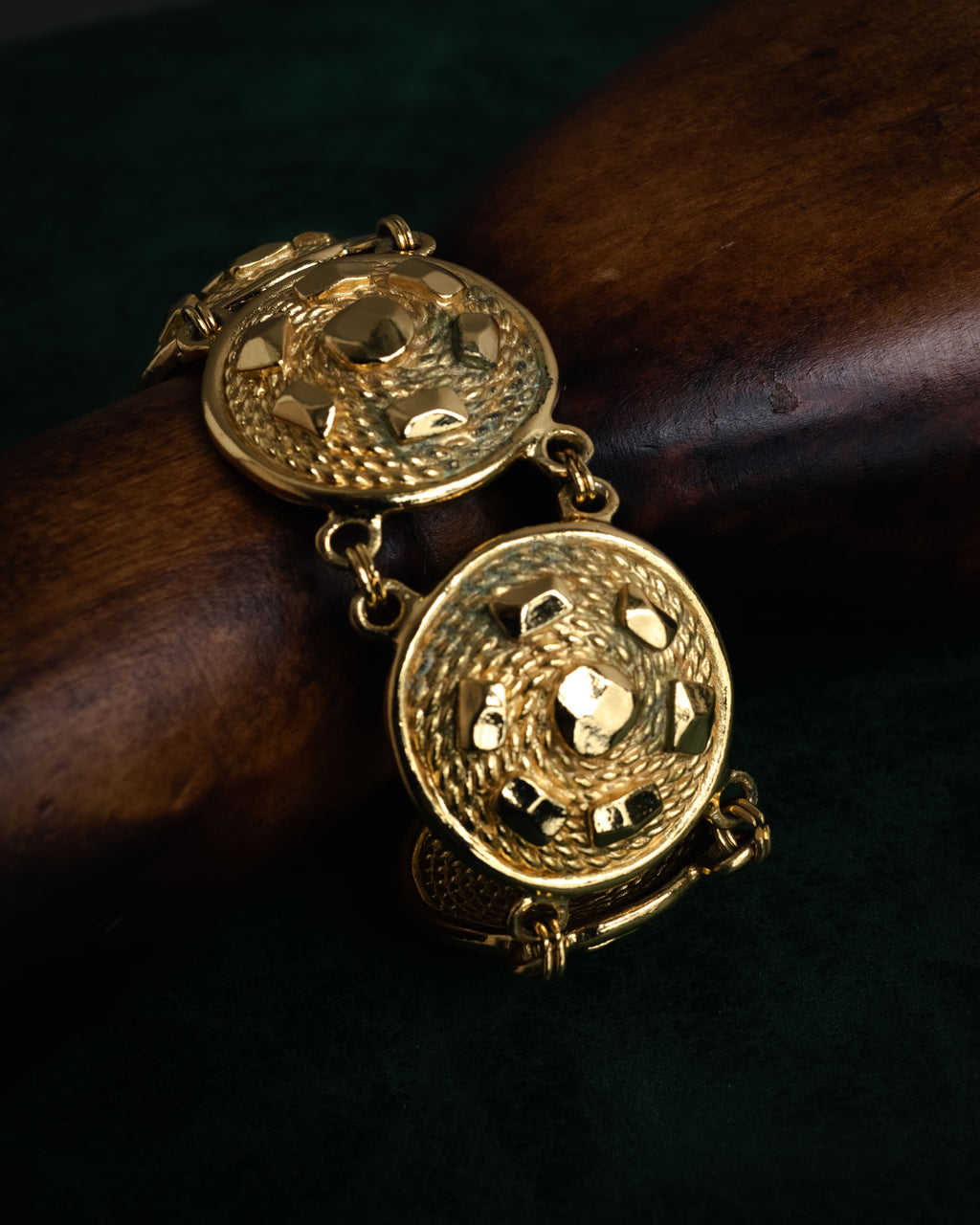 “Christian Dior” 90’s Medallion motif toggle bracelet