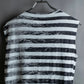 "MM6 MAISON MARGIELA" Peeling border pattern sleeveless pullover