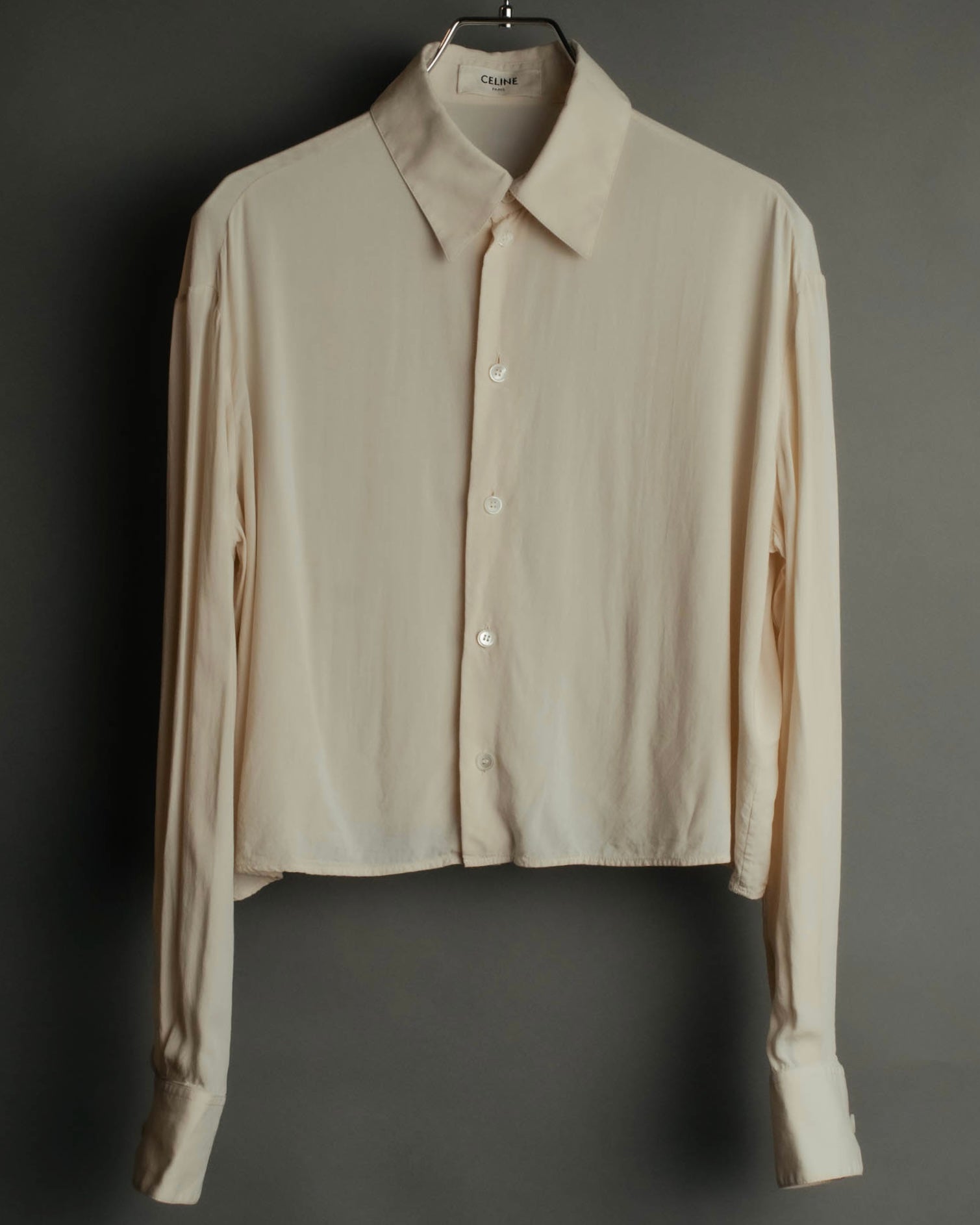 “CELINE” 2019-2024 Short length viscose shirt