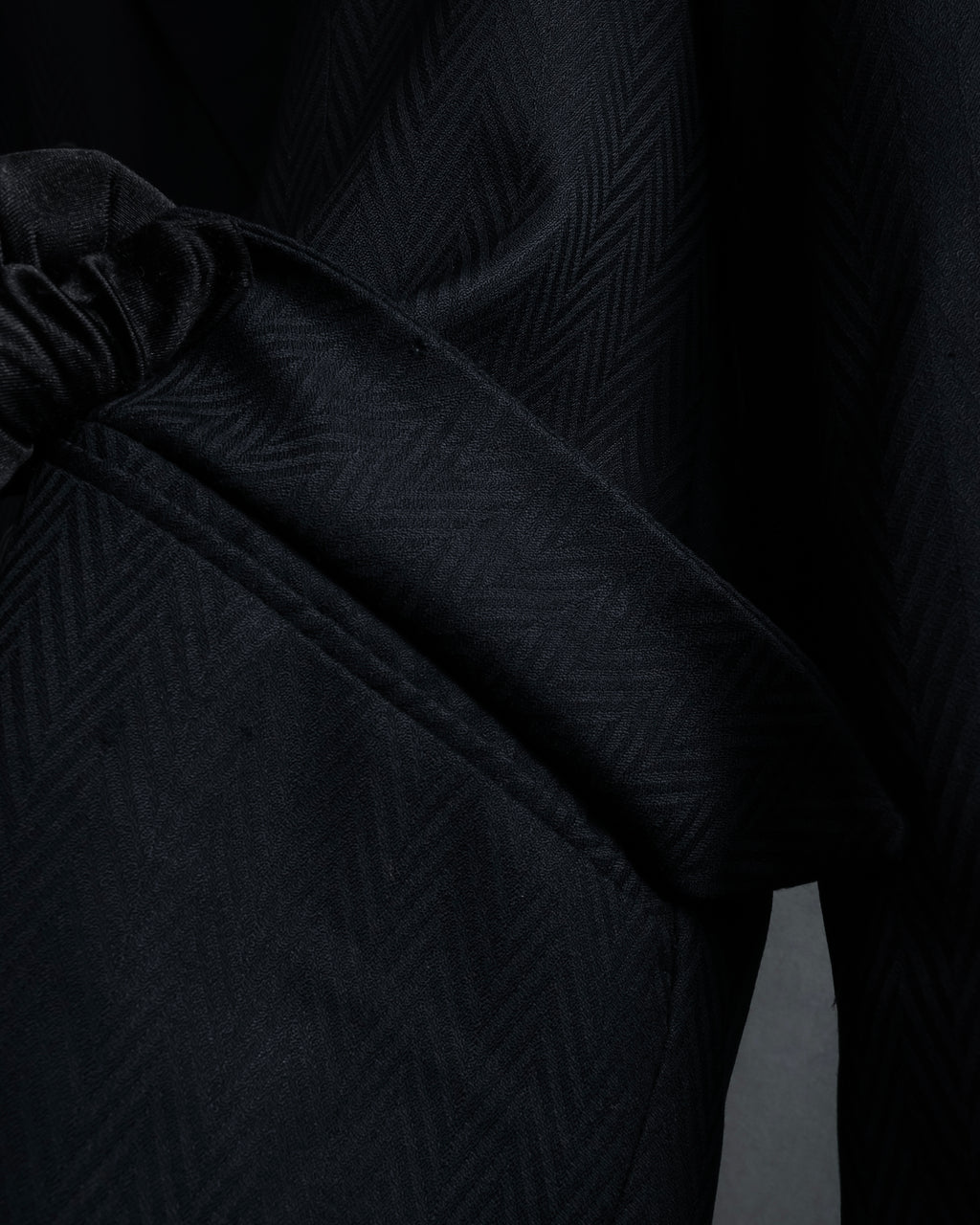 “Christian Dior” 90’s sculpted herringbone chester coat