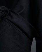 “Christian Dior” 90’s sculpted herringbone chester coat