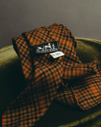 -SPECIAL- “HERMÈS” 70’s-90’s Glen plaid cashmere tie