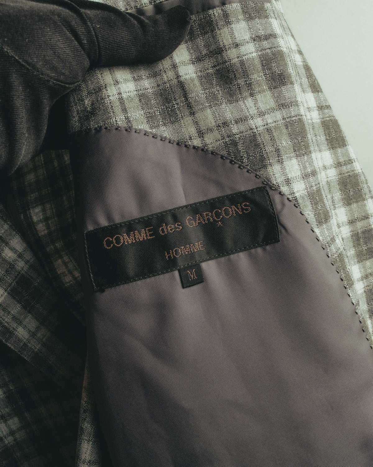 "COMME des GARÇONS HOMME" 90's Plaid wool blazer