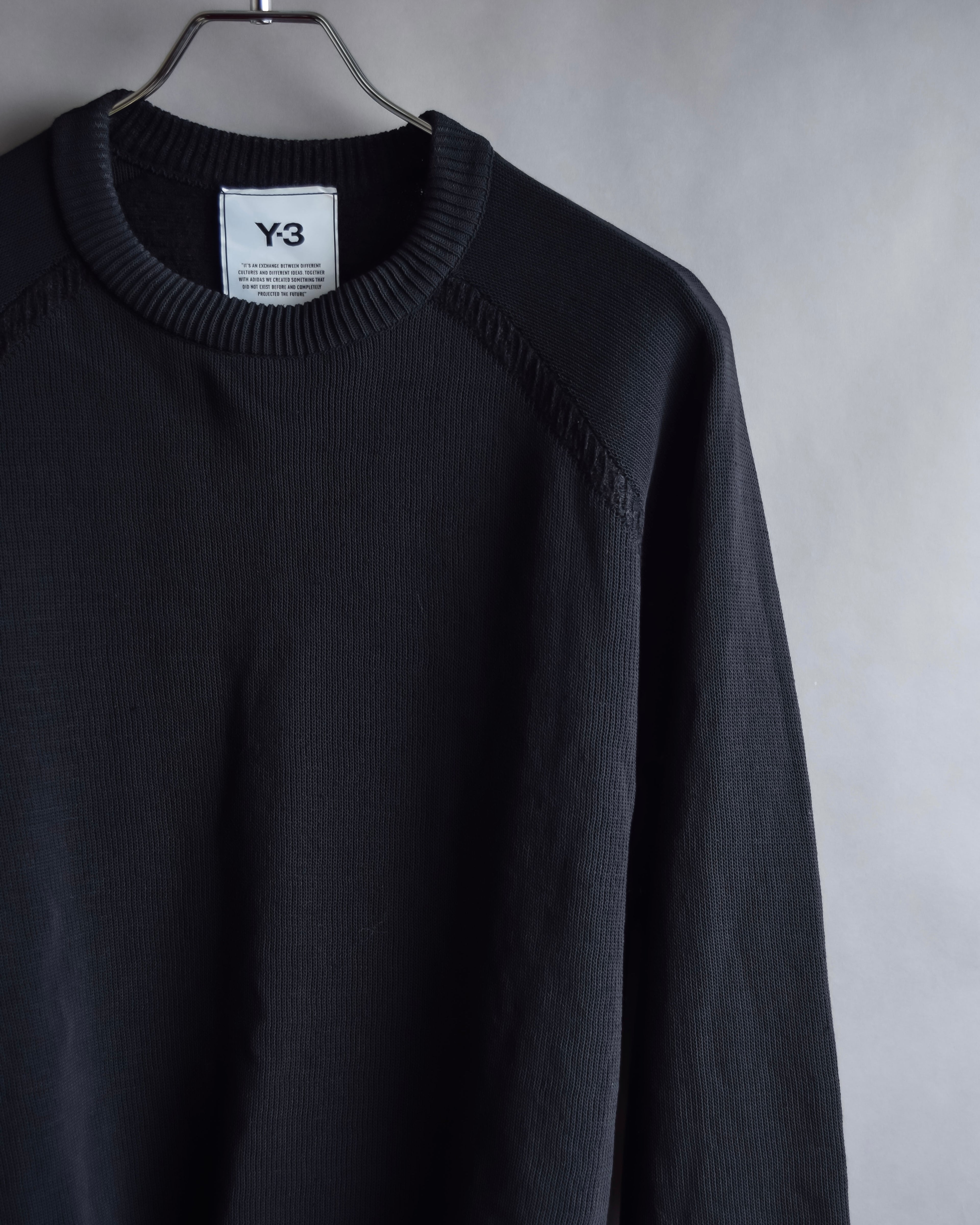 "Y-3" Logo engraved knit pullover