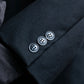 "ISSIMO" Oversized marble button design wool tailored jacket