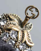 "GUCCI" Strawberry＆spike motif rhinestone earrings