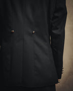 -SPECIAL- “HERMES” 00’s Technical wool equestrian jacket with red lining