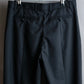 "VERSACE" Wide tapered silhouette no pleats slacks