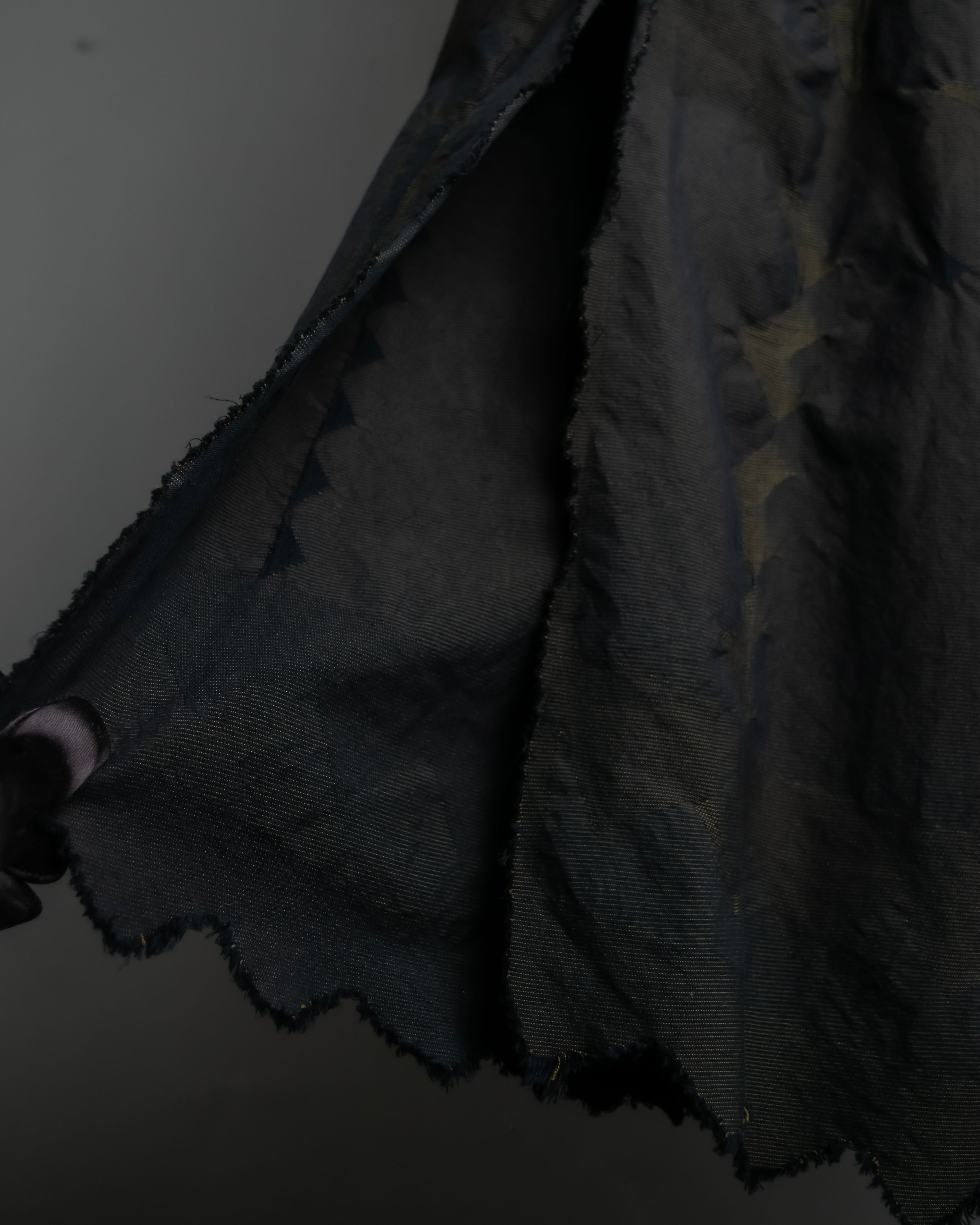 "A-POC" Wrap design high slit skirt