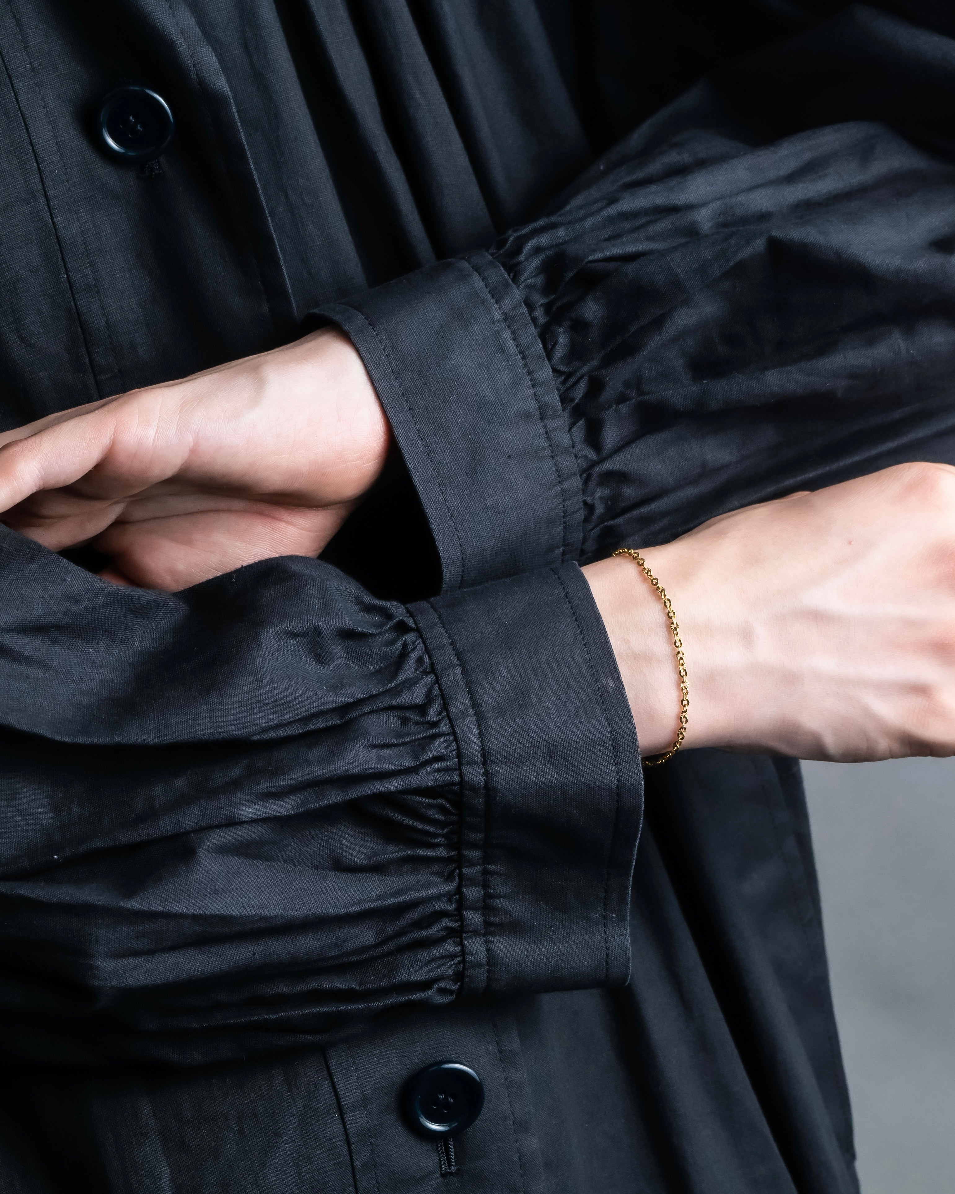 "YVES SAINT LAURENT" Black mode style shirt coat