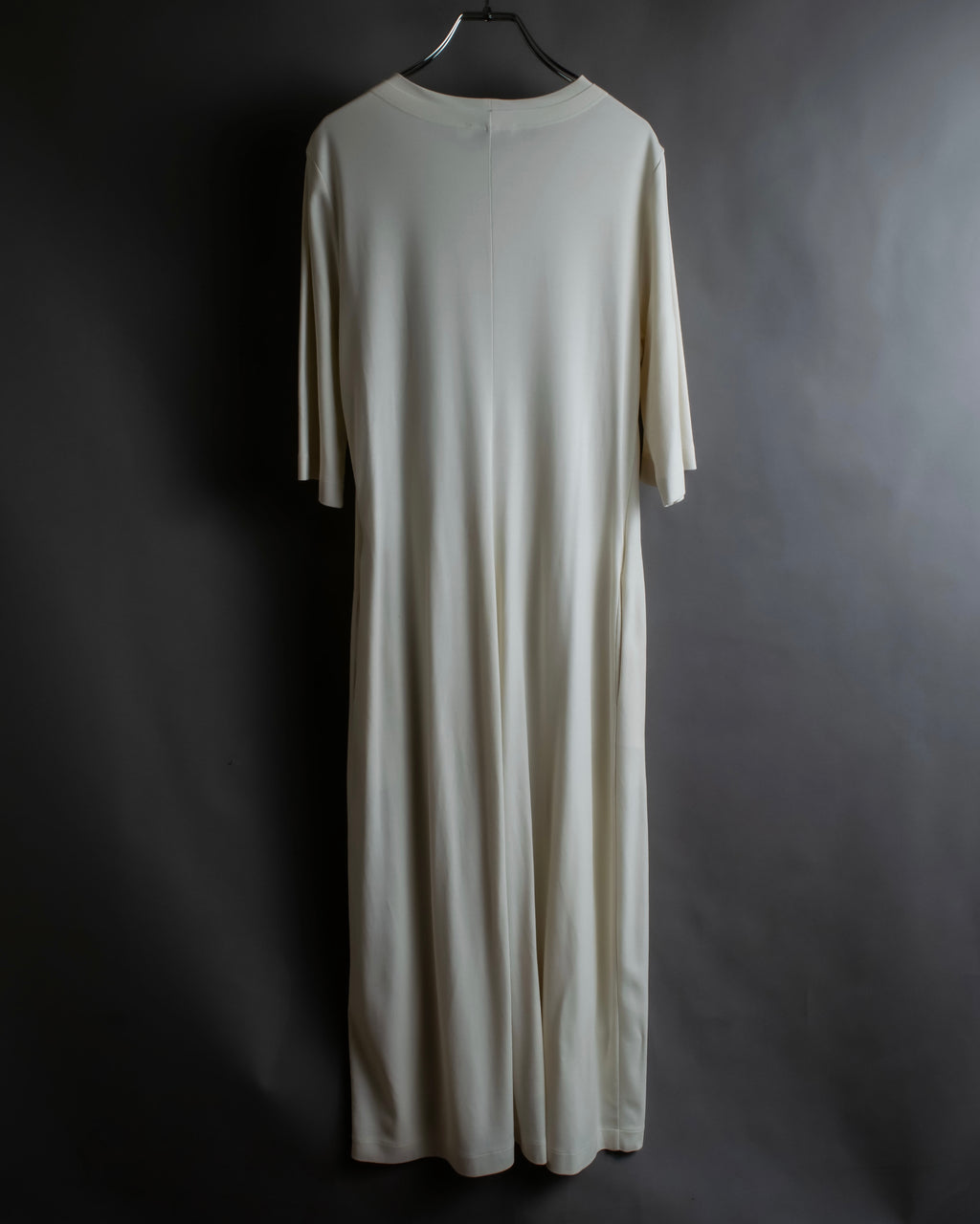 "JIL SANDER" Asymmetrical tuck gather detail long dress