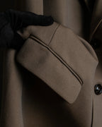 "MAISON MARGIELA" 13AW structured mid-length tailored coat