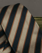 "CHANEL" 90's-00's Classic silk regimental striped tie