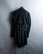 "HELMUT LANG" wrapped leather coat