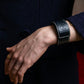 "LOEWE" Stitch accent leather bangle