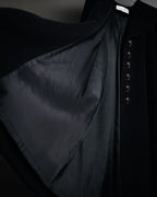 –SPECIAL– “Christian Dior” 80’s-90’s Angora blend sailor collar A-line coat