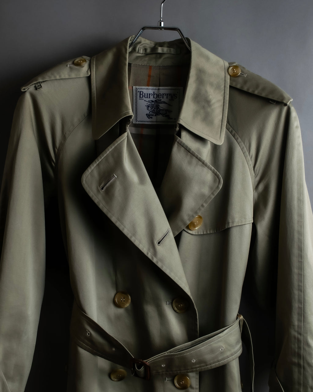 "Burberrys" Vintage water-repellent cotton oversized trench coat