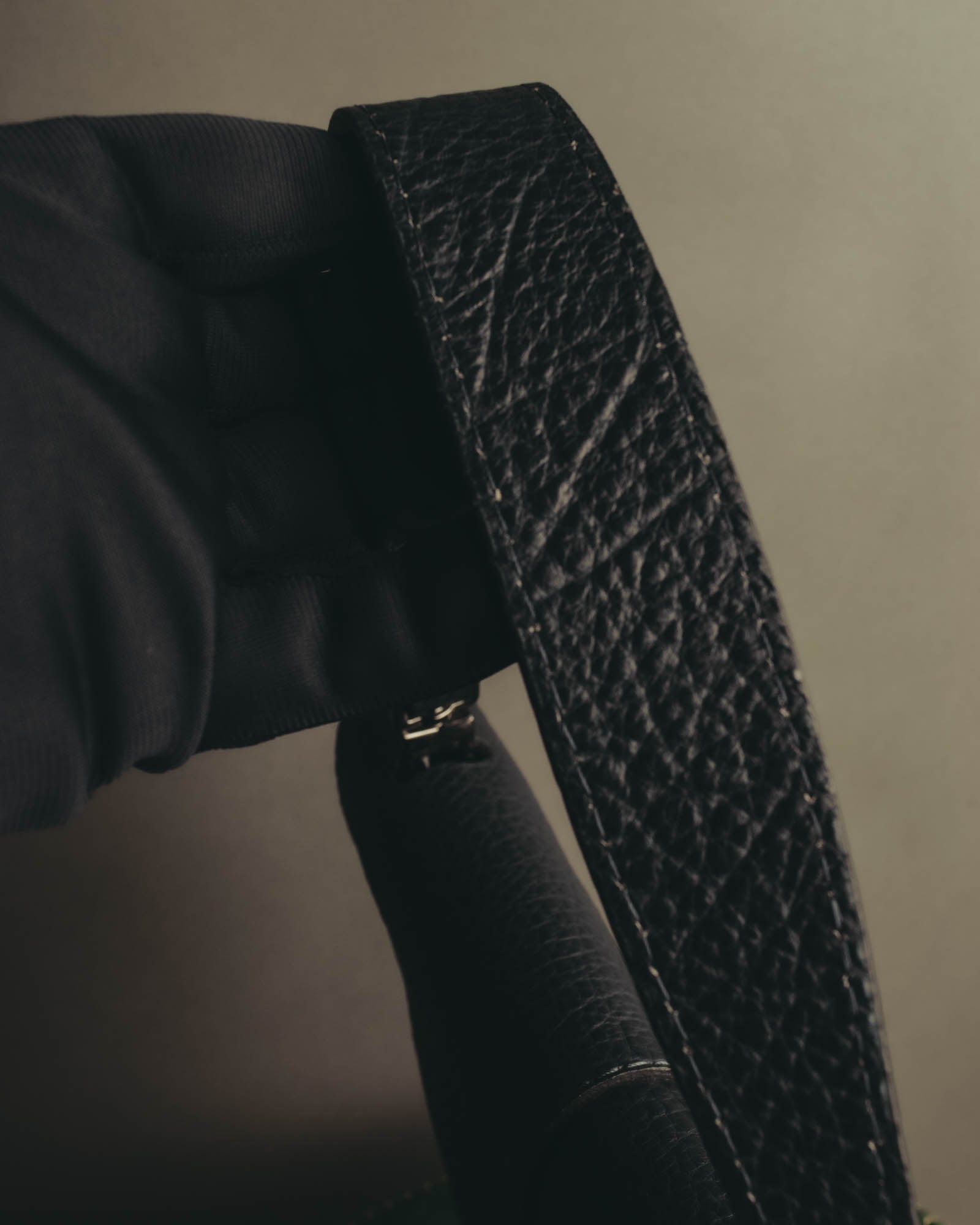 "GIANNI CHIARINI" 00's-10's Pebbled leather flap shoulder bag