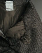-SPECIAL- “CHANEL” 05AWmicro houndstooth tweed wide trousers
