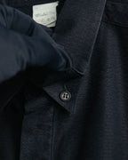 "GIANNI VERSACE" 80's-90's Dark jacquard long sleeve shirt