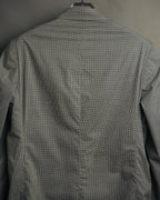 -SPECIAL- "Y's for men" 80's Double breasted houndstooth long jacket
